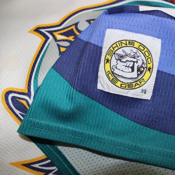 Newcastle Riverkings Jesters Cobras Vipers 1998 hockey jersey Shine Dog Ice Gear - Picture 4 of 8